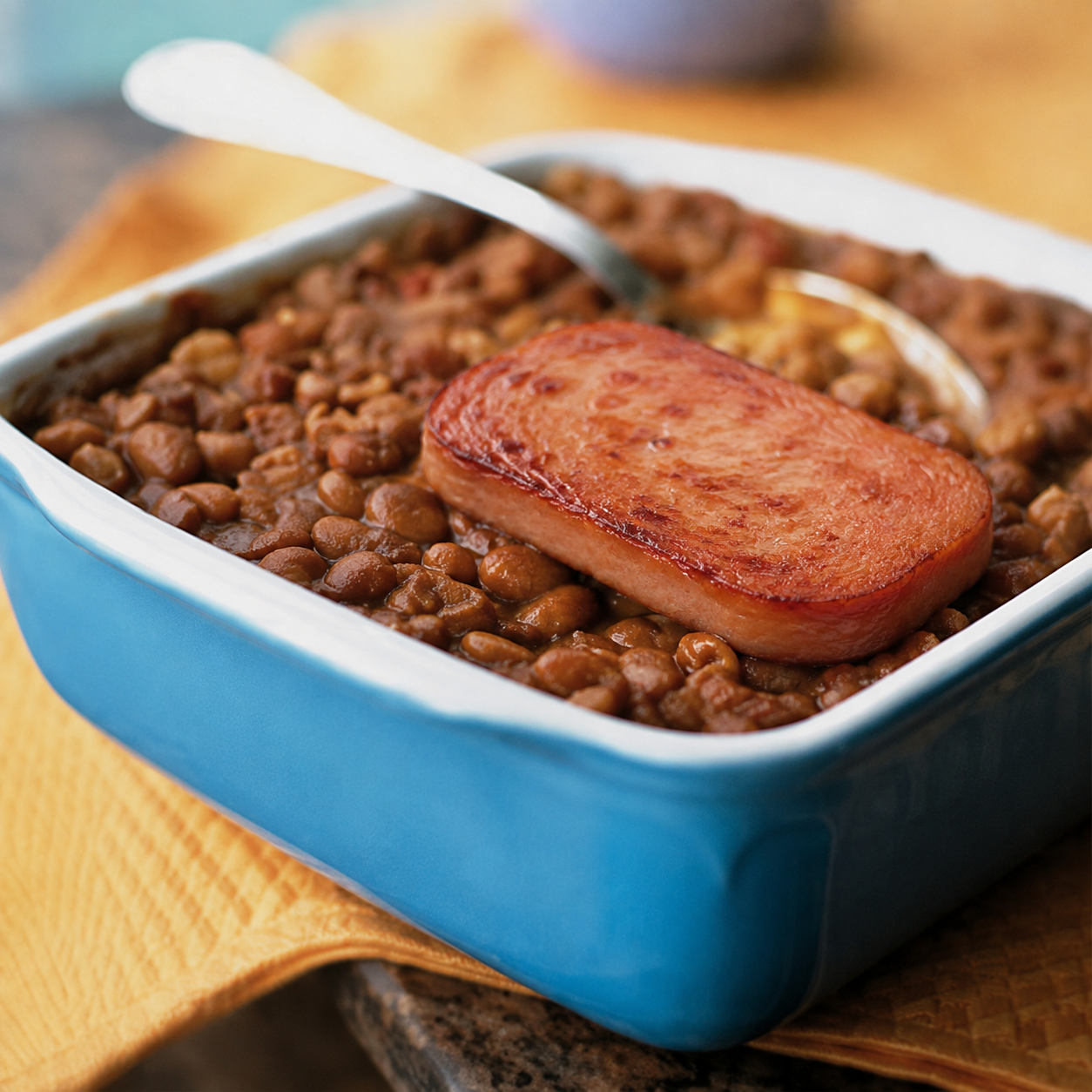 Baked Beans with SPAM