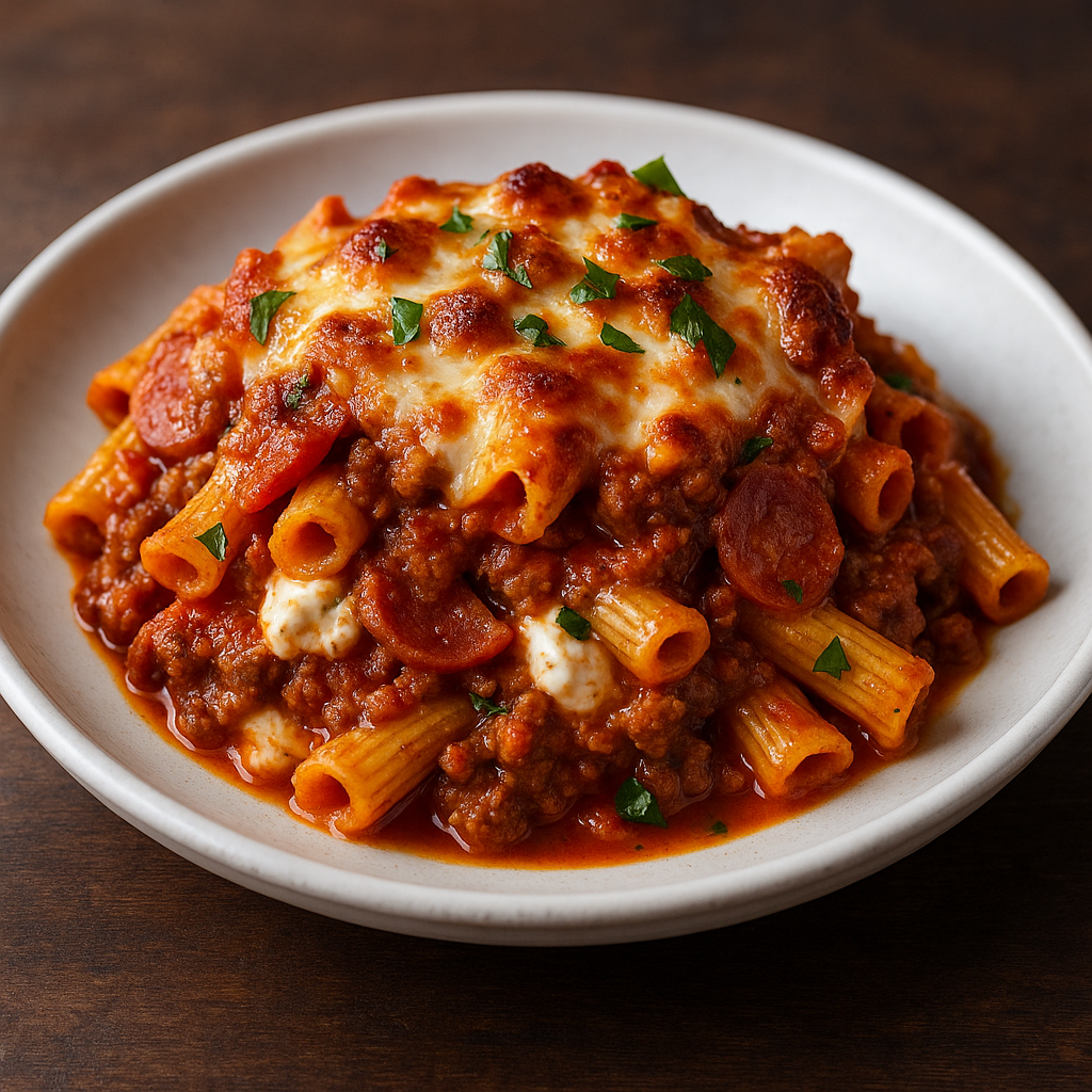 Heavy-Meat Baked Ziti